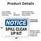 Signmission Spill Clean Up Kit, 18 in W x Rectangle, Plastic OS-2PACK-NS-P-1218-L-16608 - alternate 4